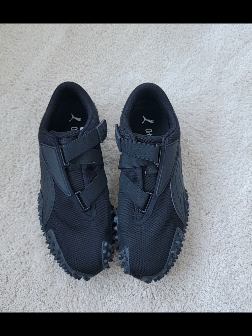 Puma Mostro OG Prime Triple-Black Spiked Sneakers NWOB Size 10 Womens